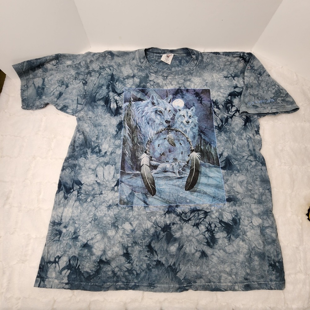 Wolf Dream Catcher Tribal T Shirt Mens XL Wolves Outdoor Native Graphic Tee